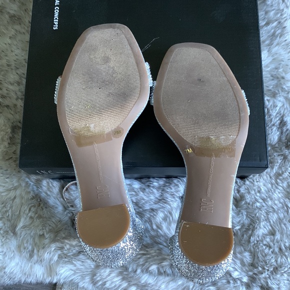 INC Silver Bling Heels - Picture 9 of 10